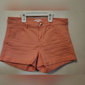 H&M Coral Mid Waist Women's Shorts Size 6